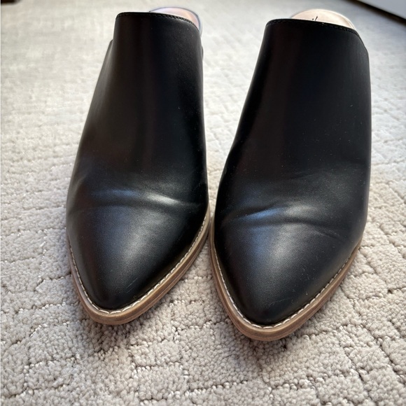 Abound Black Mules with Brown Heel - Picture 4 of 6